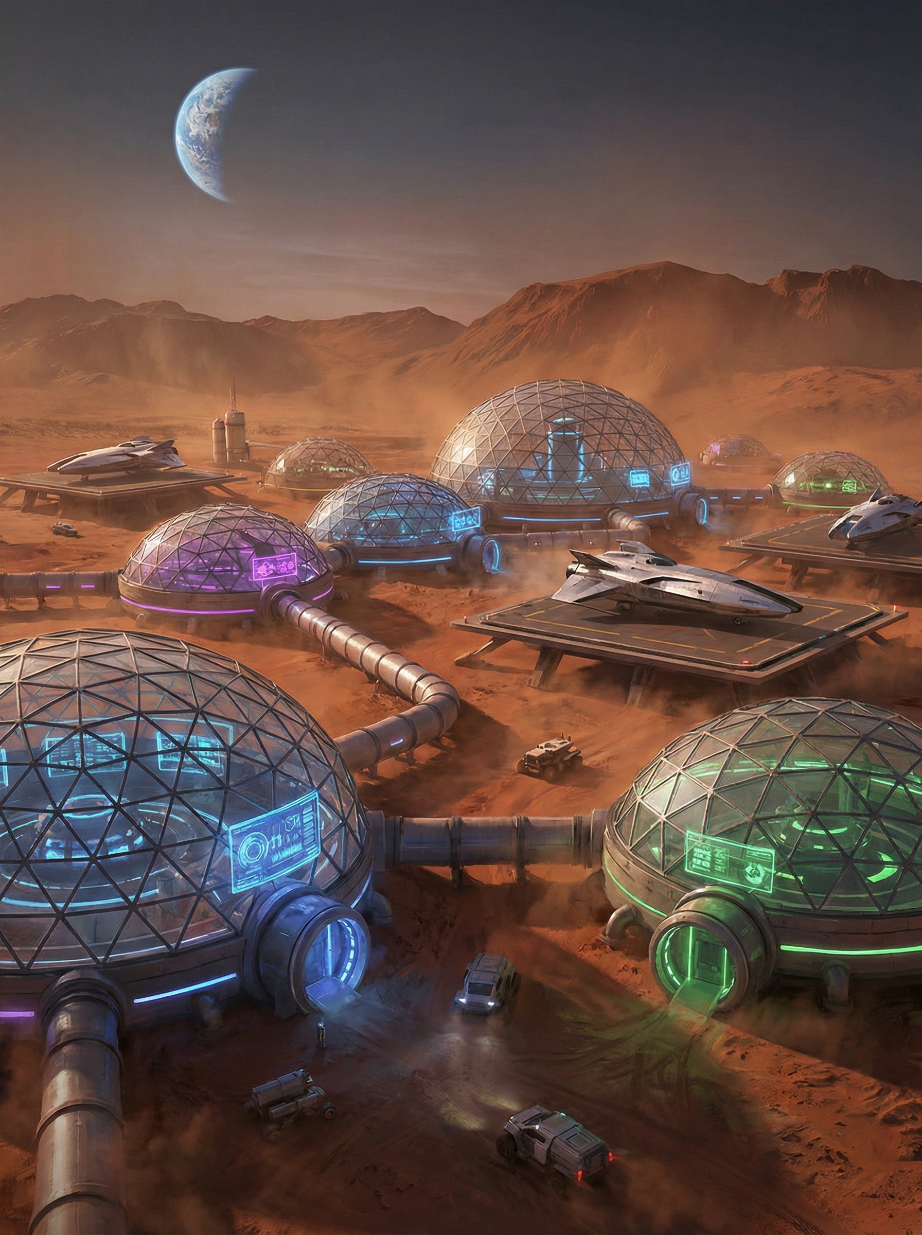 c7娱乐 - 火星殖民基地概念艺术